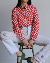 Load image into Gallery viewer, Saks Fifth Avenue Checkered Blouse