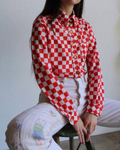 Load image into Gallery viewer, Saks Fifth Avenue Checkered Blouse