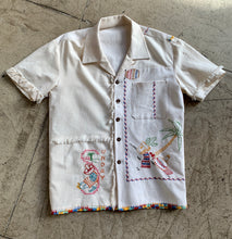 Load image into Gallery viewer, Mexican Cowboy Days of the Week Linen Fringe Shirt