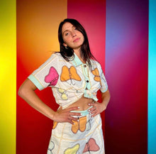 Load image into Gallery viewer, Butterfly Quilt Set: Crop Top & Pants