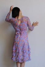 Load image into Gallery viewer, Lou Rose Santa Barbara Silk Ruffle Dress