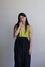 Load image into Gallery viewer, 1980s Chartreuse Silk Tank