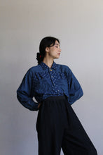 Load image into Gallery viewer, 1980s Polka Dot Cropped Blouse
