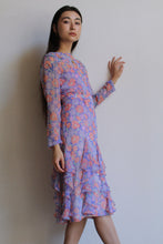 Load image into Gallery viewer, Lou Rose Santa Barbara Silk Ruffle Dress