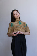 Load image into Gallery viewer, 1980s Silk Bamboo Print Blouse