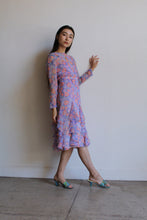 Load image into Gallery viewer, Lou Rose Santa Barbara Silk Ruffle Dress