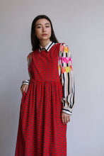 Load image into Gallery viewer, Red Corduroy Jumper Dress