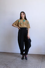 Load image into Gallery viewer, 1980s Silk Bamboo Print Blouse