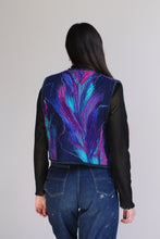 Load image into Gallery viewer, 1970s Fibre Art Birds of Paradise Felted Wool Quilted Vest