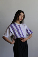 Load image into Gallery viewer, 1980s Purple Striped Tee