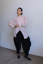 Load image into Gallery viewer, 1980s Long Polka Dot Silk Blouse