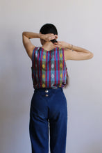 Load image into Gallery viewer, Woven Jewel Toned Diamond Zip Vest
