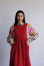 Load image into Gallery viewer, Red Corduroy Jumper Dress