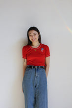 Load image into Gallery viewer, 1980s Red Flower Tee