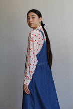 Load image into Gallery viewer, 1980s Long Polka Dot Silk Blouse