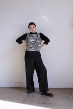 Load image into Gallery viewer, 1950s Faux Fur Zebra Wool Sweater
