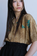 Load image into Gallery viewer, 1980s Silk Bamboo Print Blouse