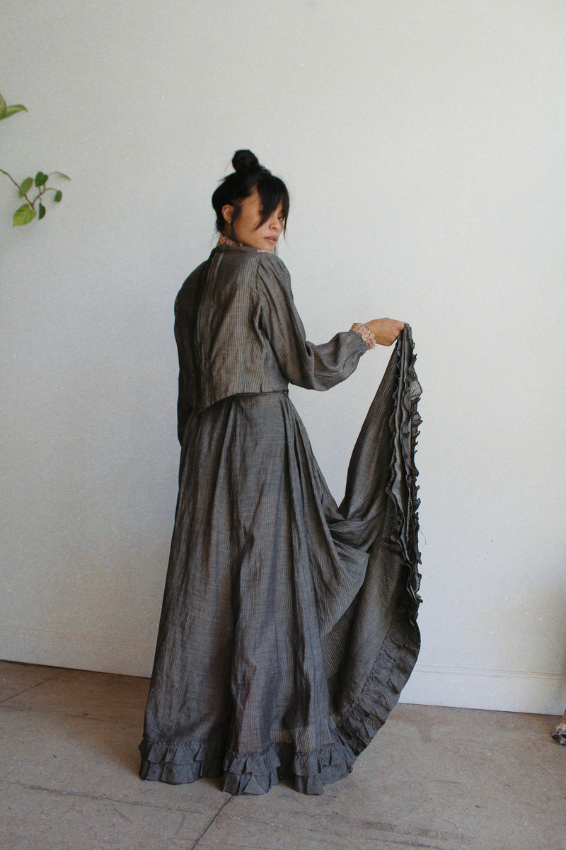grey victorian dress Victorian Walking Dress