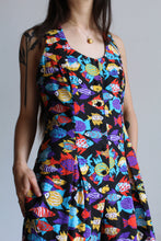 Load image into Gallery viewer, Lanz Originals School of Fish Cotton Jumpsuit