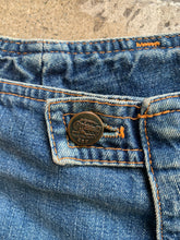 Load image into Gallery viewer, Rare 1970s Dark  Wash High Waisted Bell Bottom Jeans