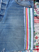 Load image into Gallery viewer, Robin Hood Patchwork Cutoff Levi&#39;s 501 Shorts