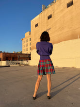 Load image into Gallery viewer, 1980s Purple Button Neck Wool Sweater