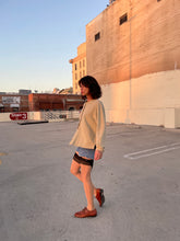 Load image into Gallery viewer, 1980s Soft Heather Yellow Raglan Cardigan