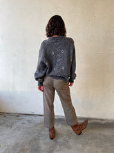 Load image into Gallery viewer, 1980s Grey Geometric Print Pullover Sweater