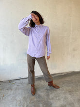 Load image into Gallery viewer, Vintage Georgio Armani Lavender Striped Cotton Dress Shirt
