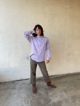 Load image into Gallery viewer, Vintage Georgio Armani Lavender Striped Cotton Dress Shirt