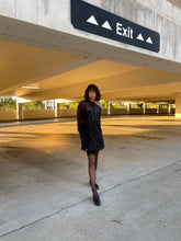 Load image into Gallery viewer, 1990s Black Satin Mini Skirt