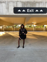 Load image into Gallery viewer, 1990s Black Satin Mini Skirt