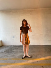 Load image into Gallery viewer, 1990s Copper Satin Mini Skirt