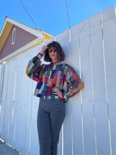 Load image into Gallery viewer, Reworked 1980s Patchwork Print Tent Blouse