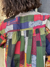 Load image into Gallery viewer, Reworked 1980s Patchwork Print Tent Blouse