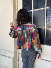 Load image into Gallery viewer, Reworked 1980s Patchwork Print Tent Blouse