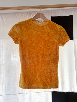 1990s Yellow Fuzzy Bodycon Tee
