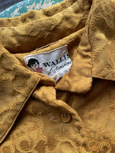 Load image into Gallery viewer, 1970s Brown Mustard Floral Brocade Peplum Jacket