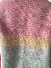 Load image into Gallery viewer, Pastel Gradient Wool Cropped Open Blanket Jacket