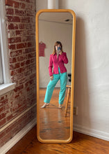 Load image into Gallery viewer, 1990s Aqua Blue Lined Silk Trousers