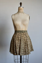 Load image into Gallery viewer, 1990s Green Floral Print Tennis Skirt