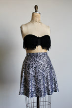 Load image into Gallery viewer, 1990s Grey Satin Snakeskin Print Tennis Skirt