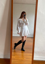 Load image into Gallery viewer, 1980s White Long Sleeve Wrap Blouse