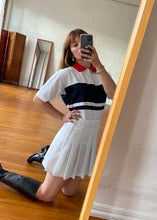 Load image into Gallery viewer, 1980s White Pleated Tennis Skirt
