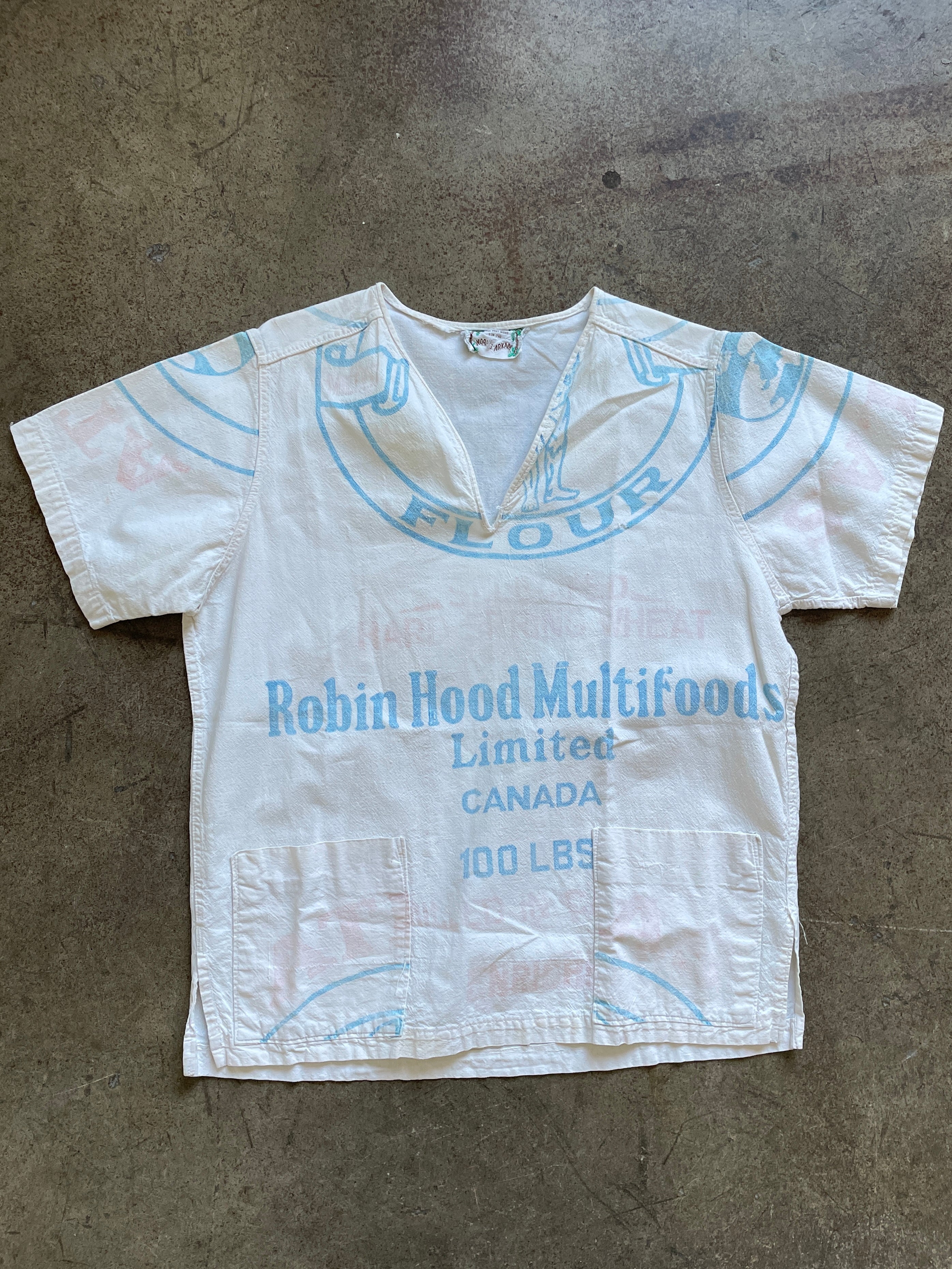 green tennis dress 1970s Upcycled Robin Hood Flour Sack Shirt – 3 Women