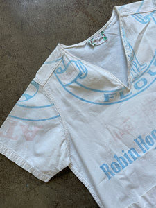 1970s Upcycled Robin Hood Flour Sack Shirt
