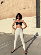Load image into Gallery viewer, 1980s White Spandex Stirrup Pants