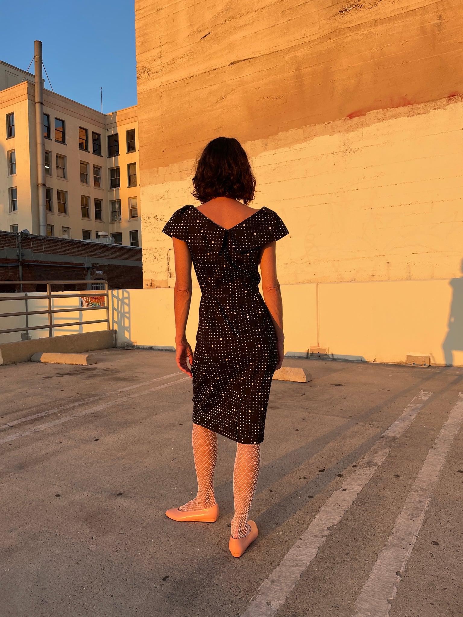 Cotton discount wiggle dress