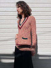 Load image into Gallery viewer, 1970s French Boucle Knit V-Neck Pullover Sweater