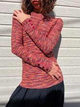 Load image into Gallery viewer, 1970s Italian Red Space-Dye Knit Sweater